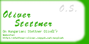 oliver stettner business card